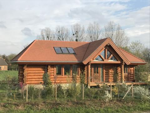 Handgemaakte loghouse